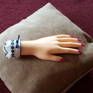 Vintage unusual hand ring holder